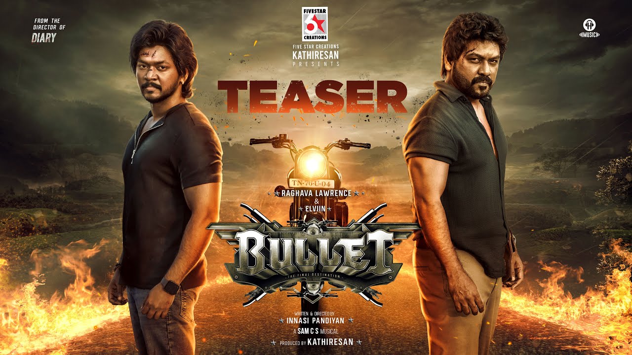 gnanakaravel's tweet card. Bullet – Teaser | Raghava Lawrence | Elviin | Innasi Pandiyan |...