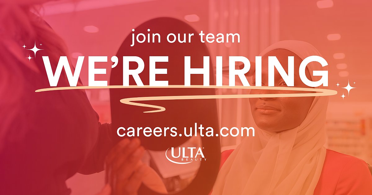 ultabeautyjobs's tweet card. We consider applications for this position on an ongoing basis. OVERVIEW Experience operational excellence. Real investment in personal and professional development. And an ability to make real and...