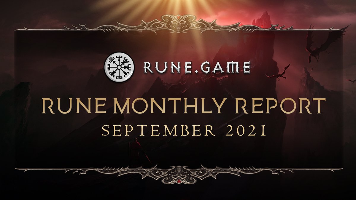 Rune_PH's tweet card. September Rune Update