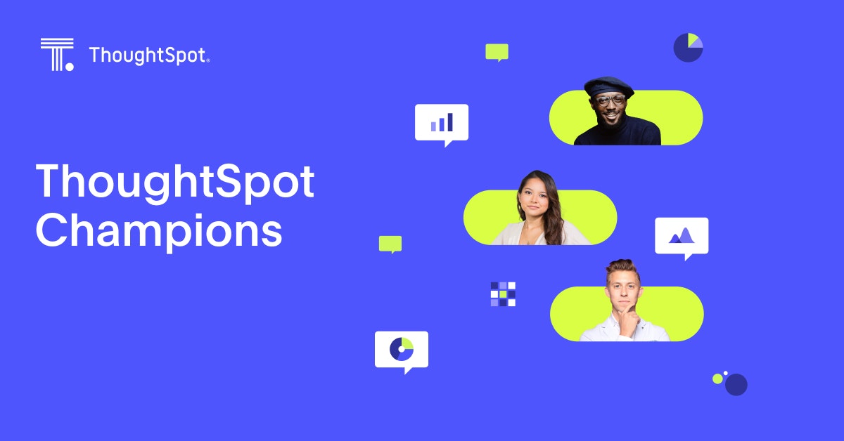 thoughtspot's tweet card. Are you a ThoughtSpot champion? Then, why not get rewarded for your work? Learn more about what it means to become a ThoughtSpot Champion, and apply today.