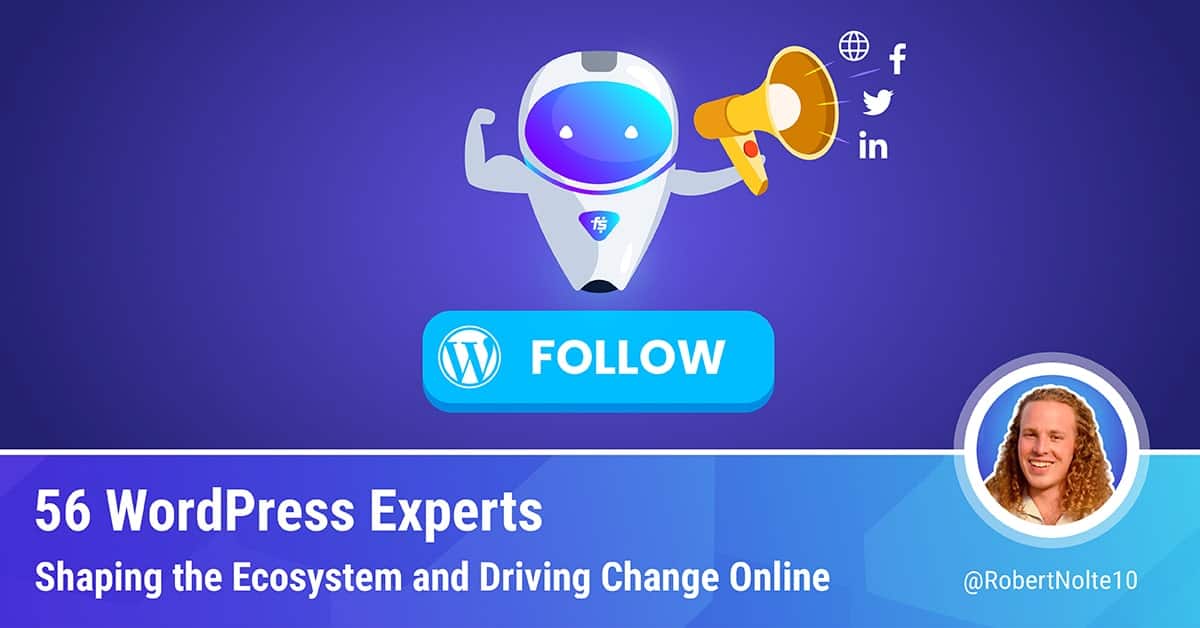 vovafeldman's tweet card. A curated list of 56 WordPress experts shaping the space & driving change online through the content they share & the tweets they tweet.