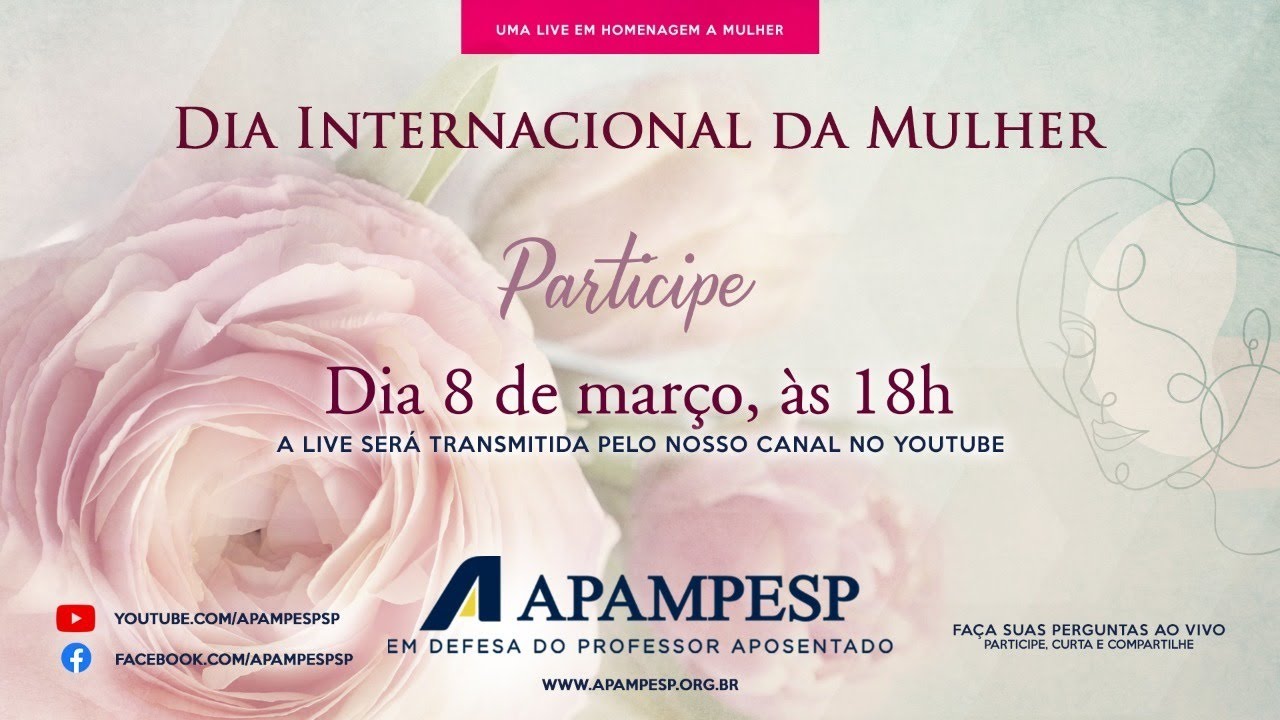 instaregistro's tweet card. Live da Apampesp em homenagem ao Dia Internacional da Mulher