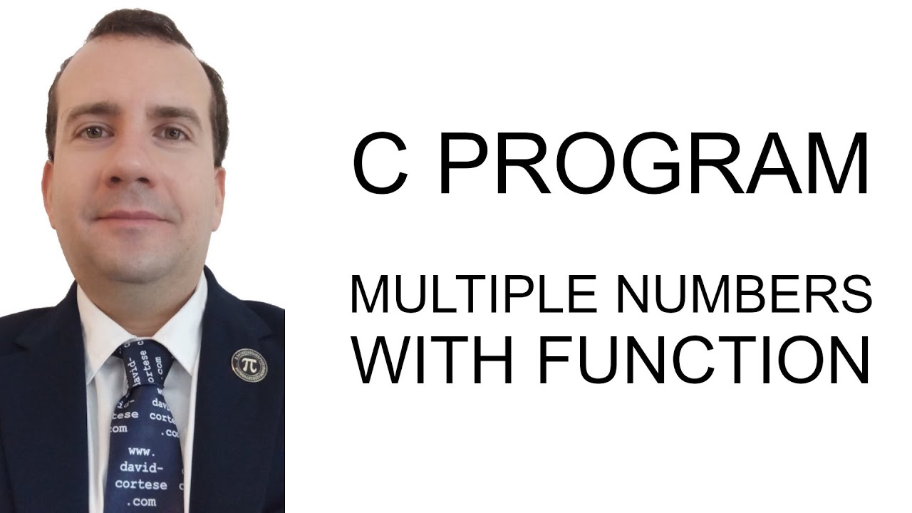 David_Cortese_'s tweet card. C PROGRAM - MULTIPLE NUMBERS WITH FUNCTION