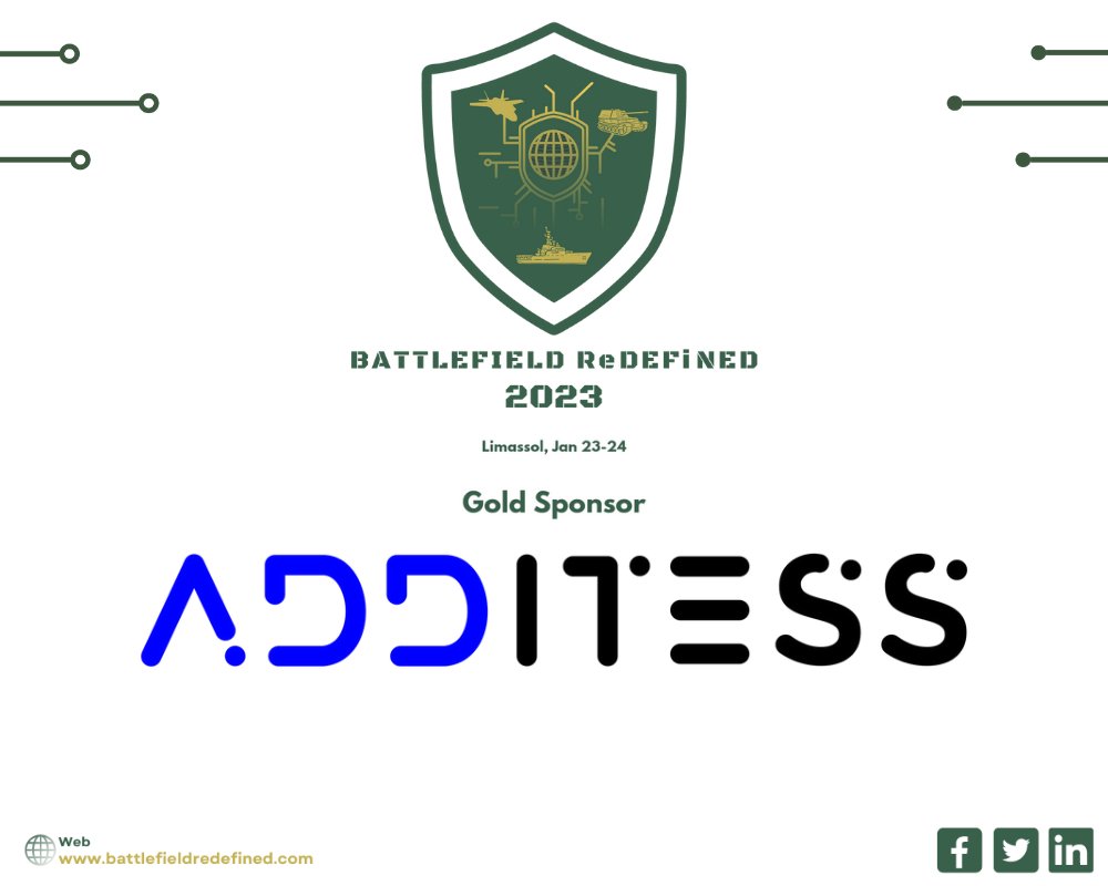 Def_Redefined's tweet card. Δυναμική αναμένεται να είναι η συμμετοχή της εταιρείας ADDITESS στο Διεθνές Συνέδριο Άμυνας και Ασφάλειας της Κύπρου...