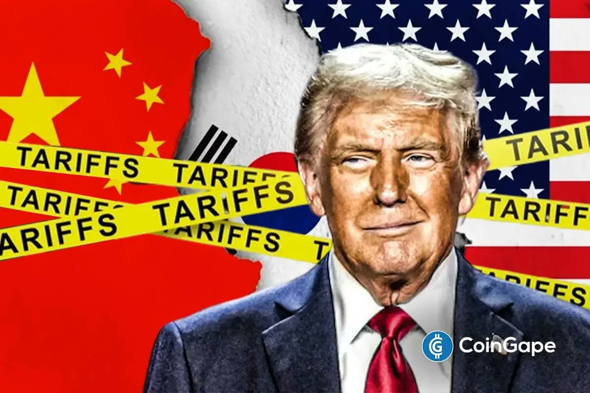 CoinGapeMedia's tweet card. China has resumed U.S. soybean imports ahead of the Trump-Xi meeting as the United States and South Korea strike a landmark tariff and investment deal.
