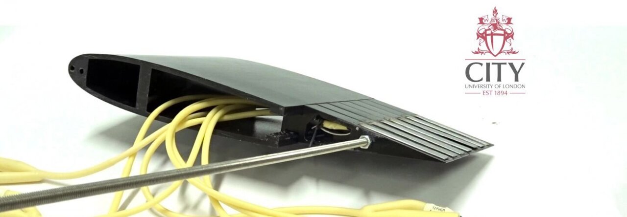 ChBruecker's tweet card. City MEng final year student, Alecsandra Court provides a peek into the future of aviation and variable morphing wing designs.