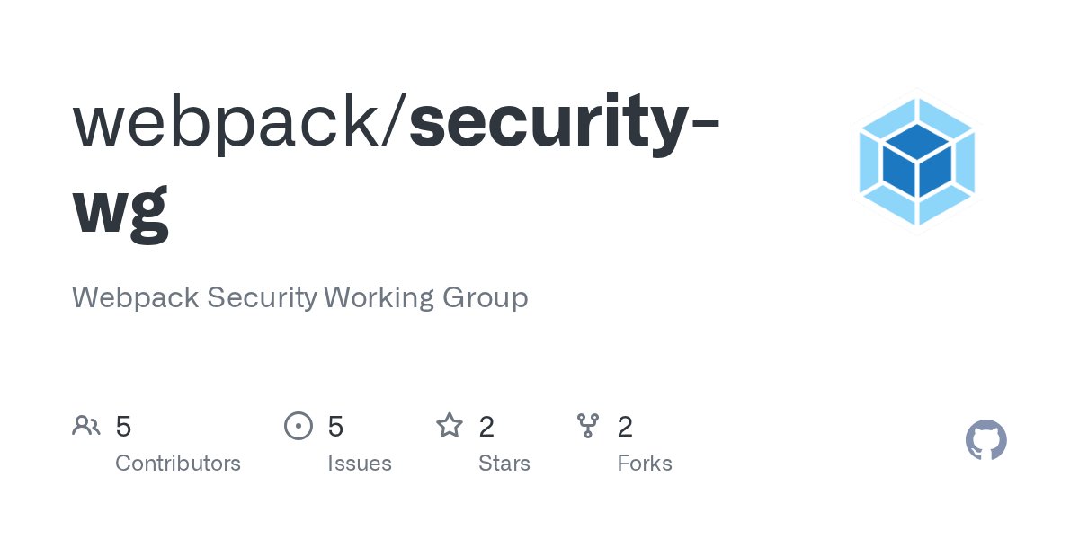 kom_256's tweet card. Webpack Security Working Group. Contribute to webpack/security-wg development by creating an account on GitHub.