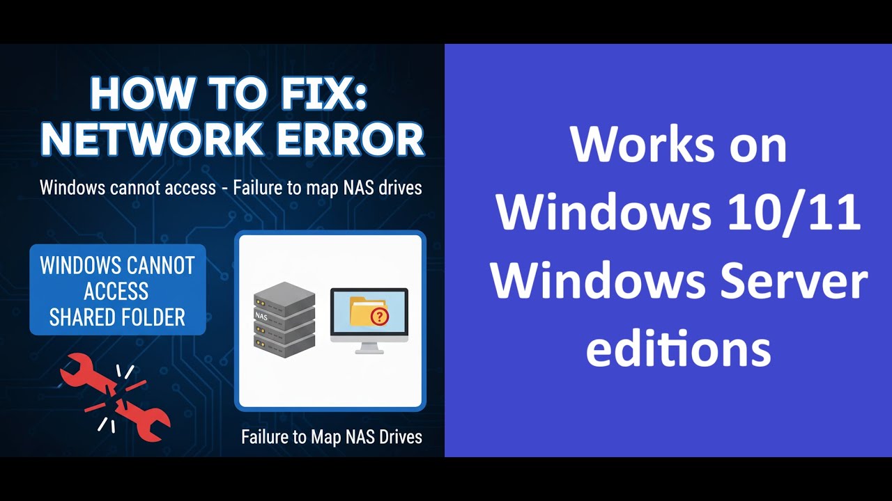 sanujams's tweet card. How to fix: Network Error - Windows cannot access - Failure to map...