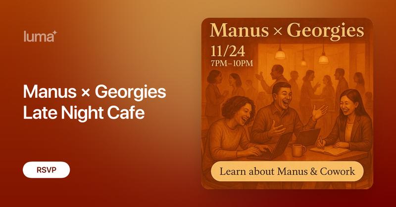 manuscommunity's tweet card. In this cold winter, the best things to enjoy are some hot chocolate, warm treats and board games coded up by Manus. The Manus NYC team will be showing off…