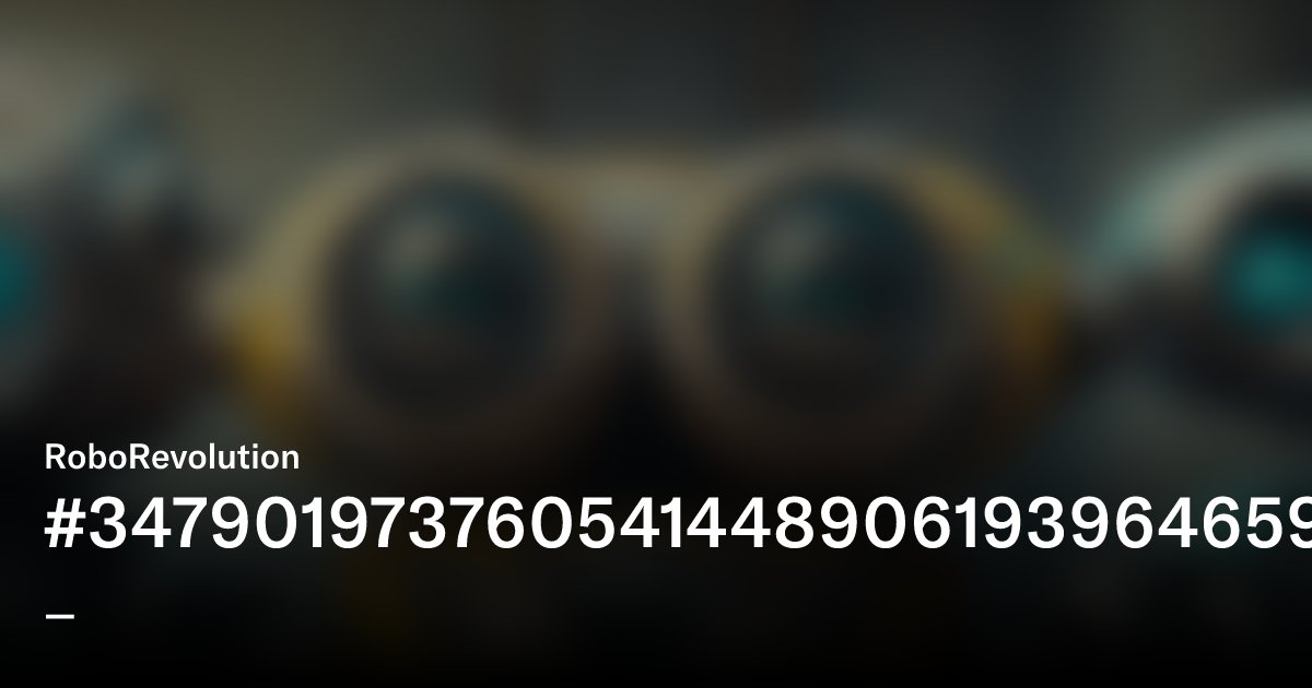 SweeeRob's tweet card. This NFT collection showcases the beauty and intricacy of robots. With sleek designs and advanced technology, these machines embody the essence of innovation and progress. Discover the mesmerizing...