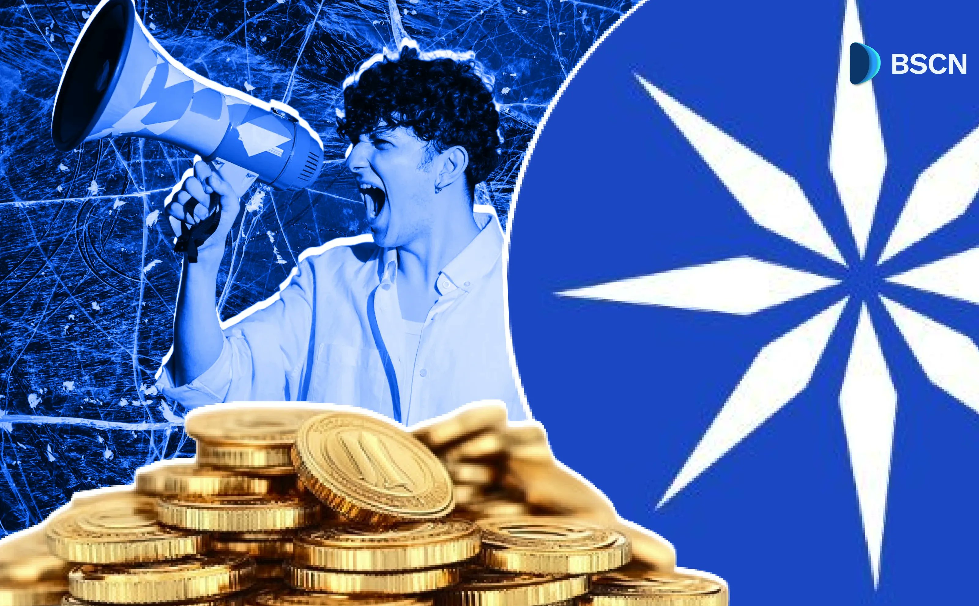 BSCNews's tweet card. Catch up on partnerships, development updates and milestones, all from within the Ice Open Network ecosystem.