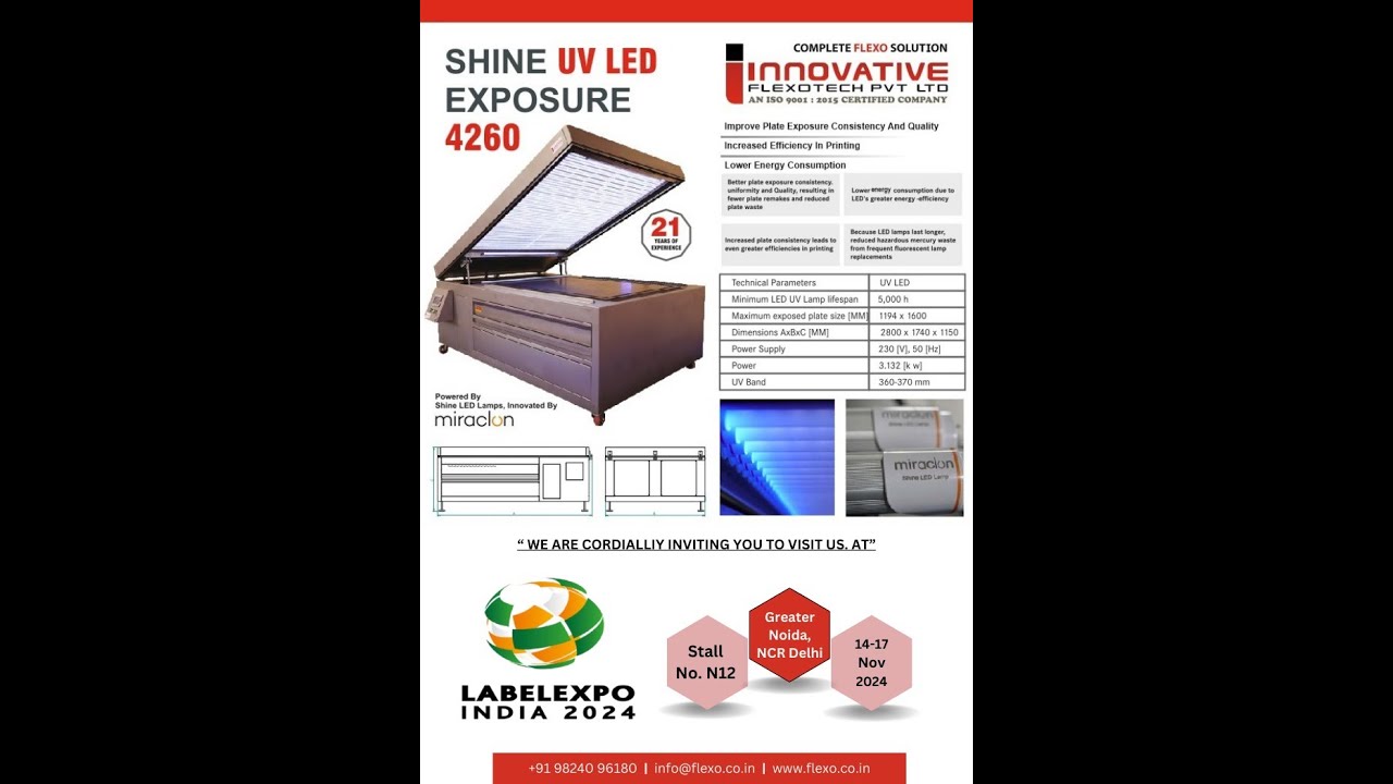 flexogroup's tweet card. Innovaitve LED UV Exposure – Revolutionizing Photopolymer Plate-Mak...