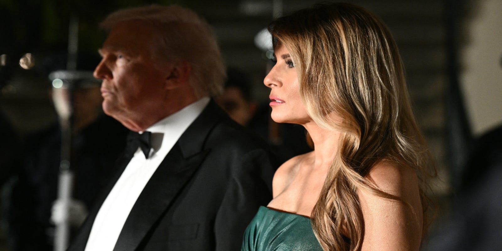 TCPalm's tweet card. First lady Melania Trump helped organize a state dinner for the Saudi crown prince. She wore a green gown. What to know about her marriage to Donald.