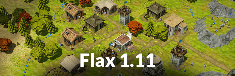 FlaxEngine's tweet card. Flax Engine - A true game changer