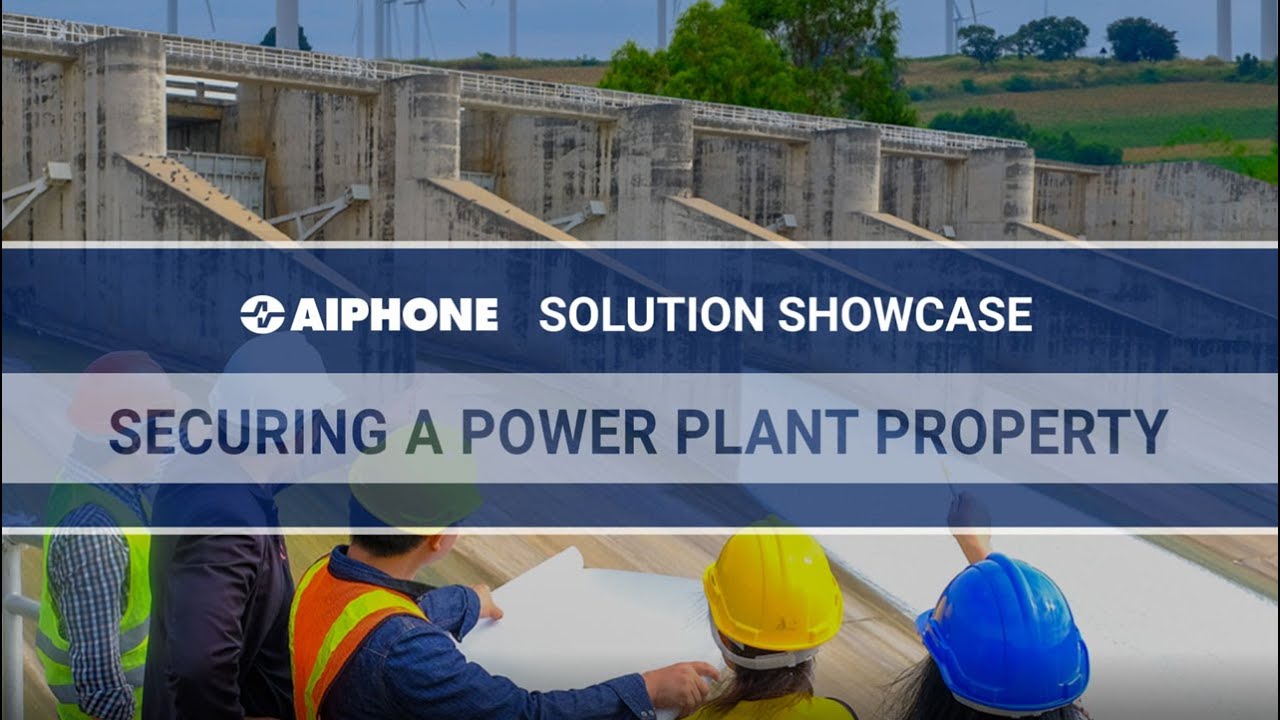 Aiphonecorp's tweet card. Adding Security and Communication to a Power Plant