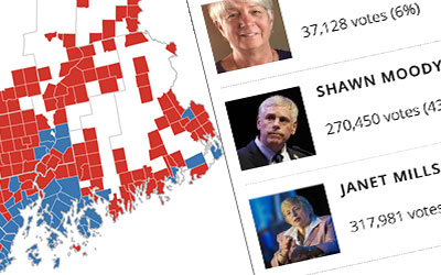 darrenfishell's tweet card. Take a look at town-by-town results for previous governor's races in Maine.
