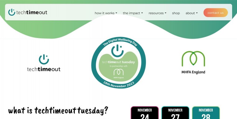 SE16_Happiness's tweet card. techtimeout tuesday is the national digital wellbeing awareness day to promote digital wellbeing in your business. Employees spend most of their time on screens. By helping your employees with their...