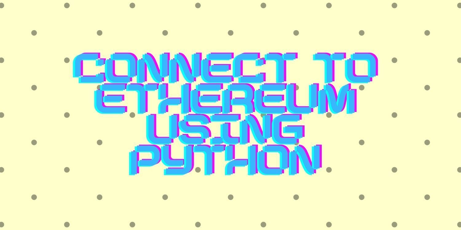 codeforgeek's tweet card. In order to build a decentralized application, we need to connect to the Ethereum (or other) blockchain. In this tutorial, we are going to learn how to