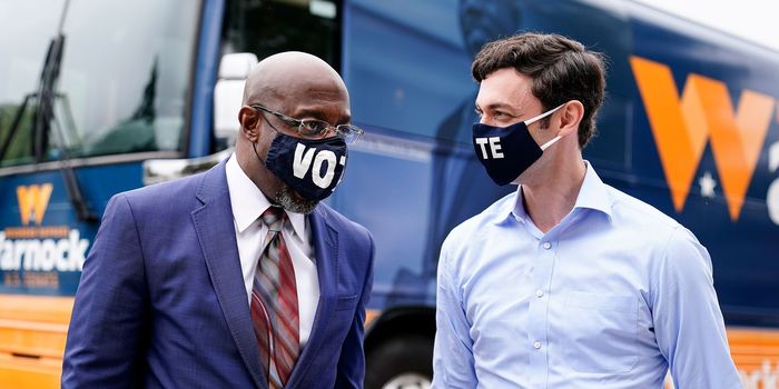 nate_a_d_j's tweet card. For too long, Mitch McConnell has held the Senate hostage in order to push his dangerous ideals. But Georgia's run-off races could change all that! (31014 signatures on petition)