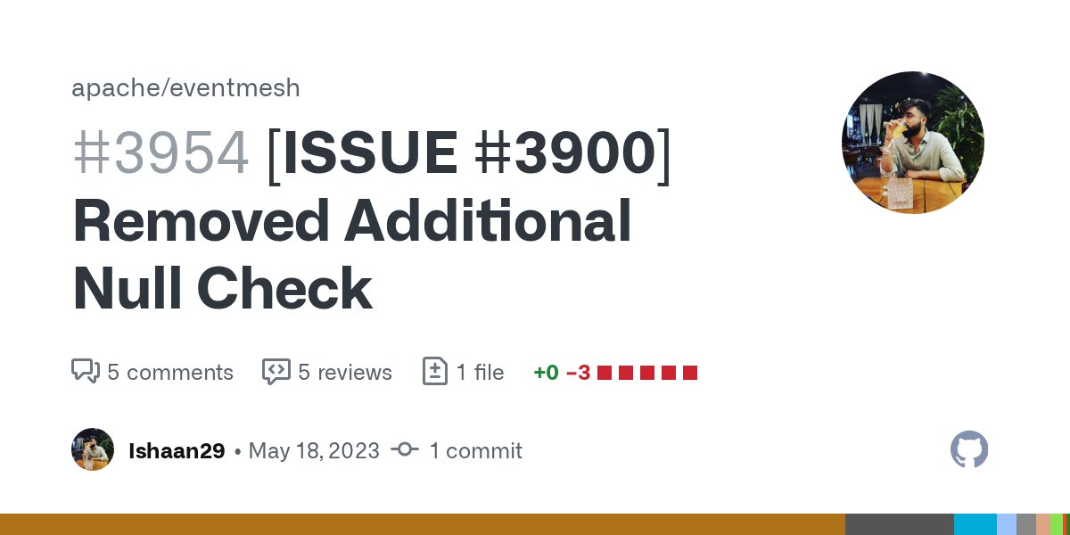 Ishaan2997's tweet card. ISSUE #3900 Removed additional null check as both Objects.requireNonNull and later explicit null check is doing the same thing. Fixes #3900. Motivation as the issue suggest, there is an extra nu...