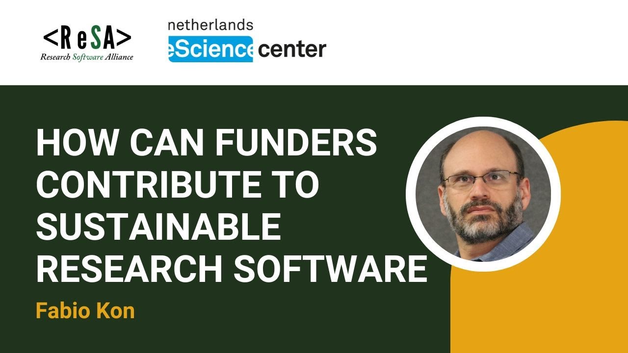 FabioKon's tweet card. Fabio Kon - How Can Funders Contribute to Sustainable Research...