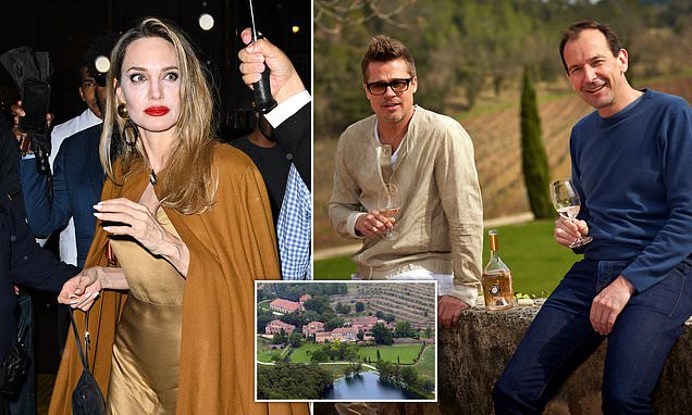 DailyMailCeleb's tweet card. Angelina Jolie has been hit with another legal blow in her bitter battle with Brad Pitt over their Chateau Miraval estate, DailyMail.com can reveal.