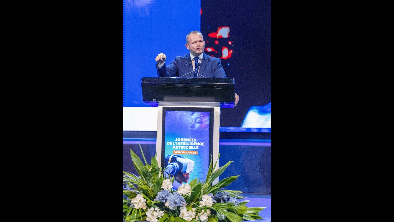 JrHumanAI's tweet card. Discours d’ouverture de Jérôme RIBEIRO - JIA 2025 Abidjan