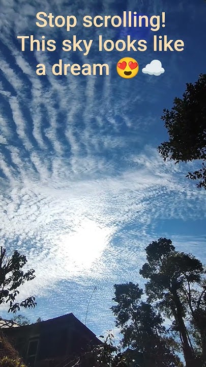 ah2in's tweet card. 💥 "Stop scrolling! This sky looks like a dream 😍☁️" #nature #travel...