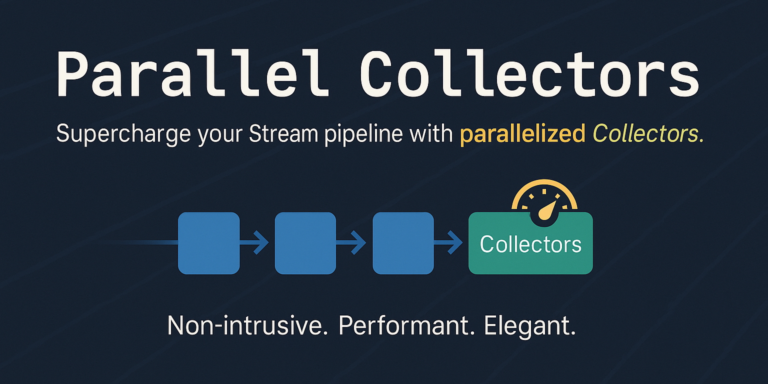 juanantoniobm's tweet card. Parallel Collectors is a toolkit easing parallel collection processing in Java using Stream API. - pivovarit/parallel-collectors