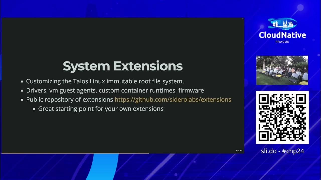 NaveenS16's tweet card. Talos Linux - Michal Hošna