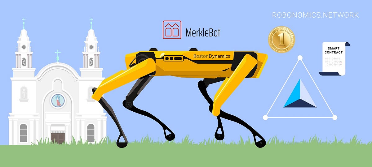 AIRA_Robonomics's tweet card. In a couple of months, you would be able to rent a Boston Dynamics Spot in our lab in the Bay Area, both virtually and physically.