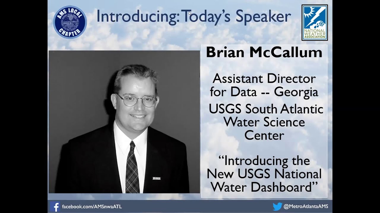 MetroAtlantaAMS's tweet card. Metro Atlanta AMS/NWA Webinar #11 - Brian McCallum - USGS South...