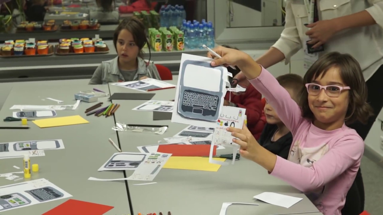 Tajcica's tweet card. Comtrade inspires the youngest generations at Code Week 2016