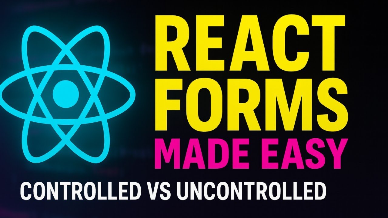 BawaChintan's tweet card. Controlled vs Uncontrolled Forms in React [Punjabi] #React #Coding...