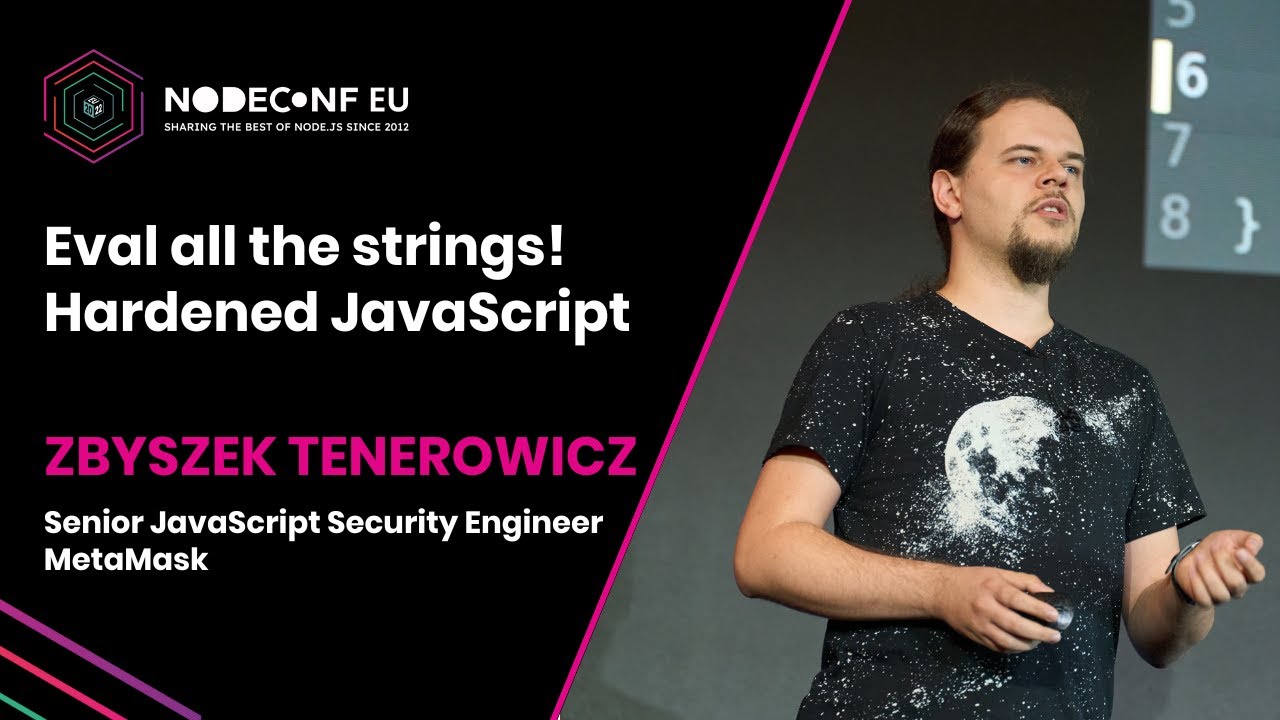 Jhaddix's tweet card. Eval all the strings! Hardened JavaScript - Zbyszek Tenerowicz |...