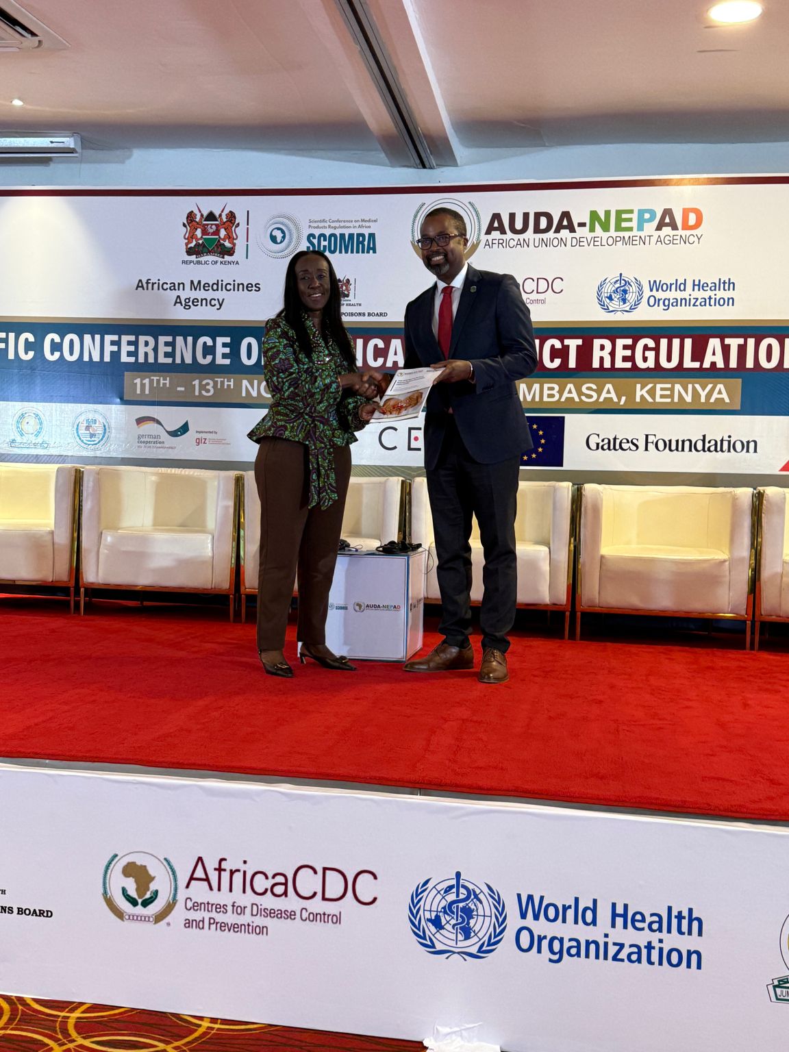 ProfAlexDodoo's tweet card. Her Excellency Dr Delese Mimi Darko gives her inaugural SCoMRA address and affirms: Africa’s regulatory future is no longer a dream – it is here and operational. At SCoMRA VII in Mombasa, we reaffi...