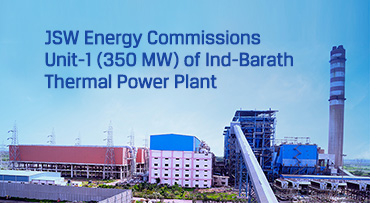 yrs_dinesh's tweet card. JSW Energy Limited (‘the Company’), has successfully commissioned Unit-1 (350 MW) at Ind-Barath 700 MW (2 x 350 MW) thermal power plant in Odisha. Post the commissioning of this unit, the company’s...
