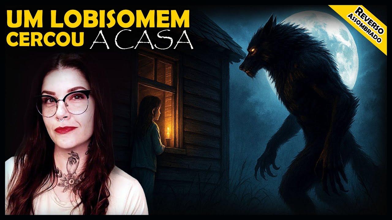 AssombradoBlog's tweet card. UM LOBISOMEM CERCOU A CASA - O Lobisomem