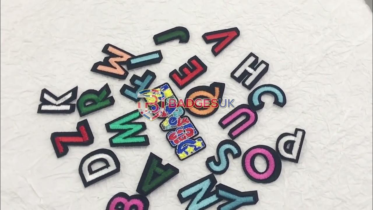 G80456931's tweet card. Iron On Letter Patches From Badges UK