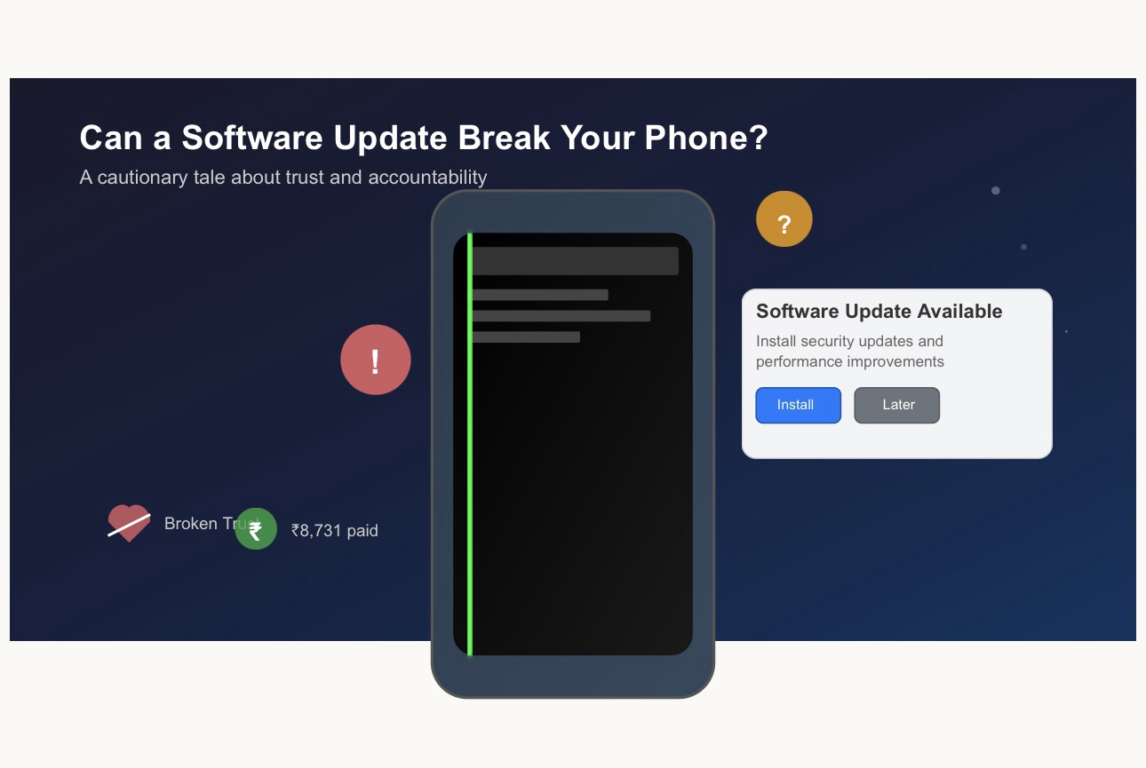 RIseNinspireHub's tweet card. Can a Software Update Break Your Phone — and Your Trust? Had a green line appear on your Galaxy S23 screen after a software update? Here’s my real story of paying for a Samsung screen replacement —...