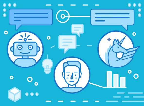 UpYourBizGame's tweet card. Making your chatbot feel more like a human interaction can boost its performance, and drive better business results.