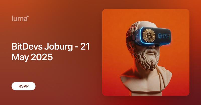 BitDevsJHB's tweet card. BitDevs Joburg is back! Join the reboot for a mix of socratic seminar-style discussions, high signal Bitcoin-only conversation, and socialising. This is a…