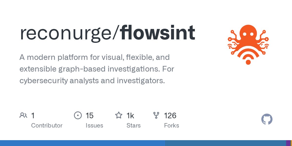 Manfridayy's tweet card. A modern platform for visual, flexible, and extensible graph-based investigations. For cybersecurity analysts and investigators. - reconurge/flowsint