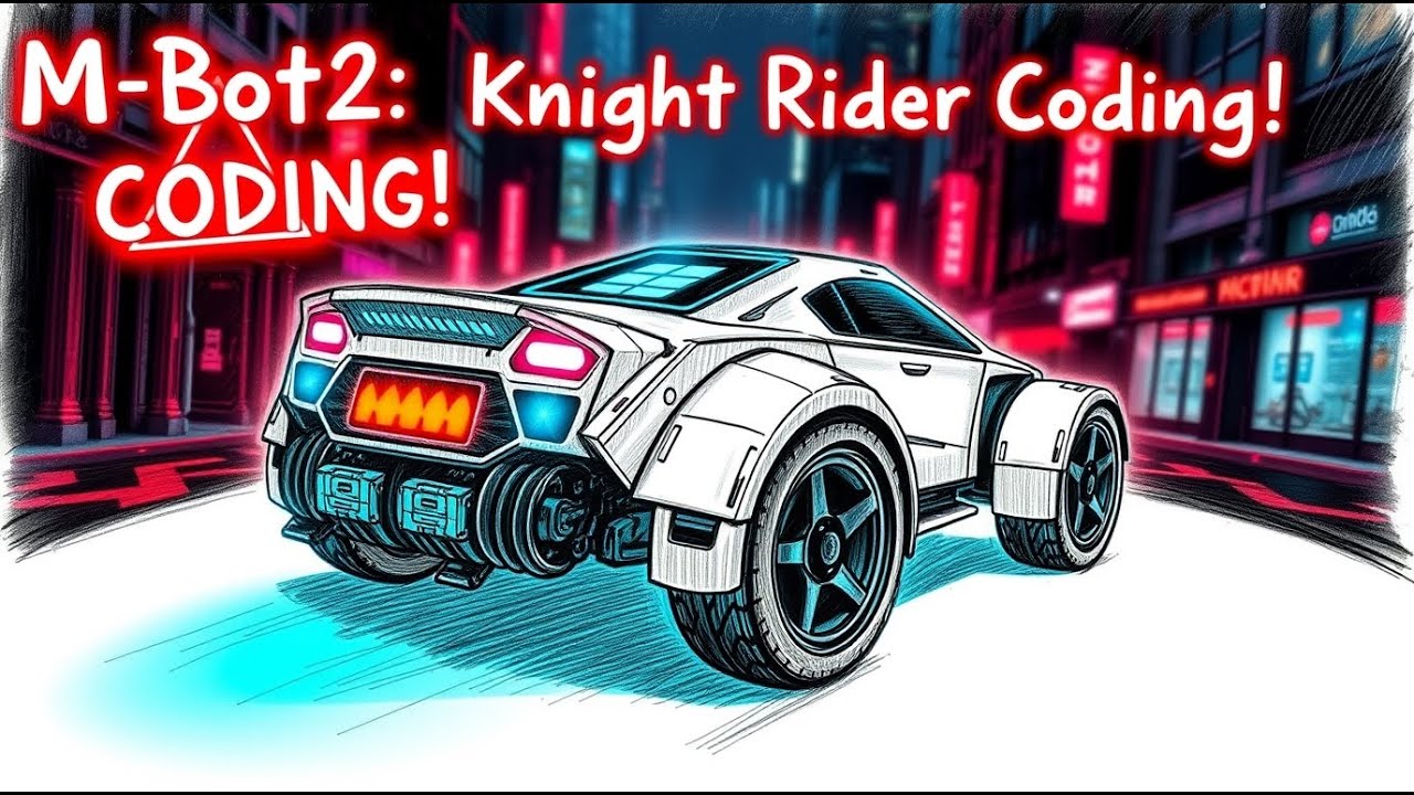 bsdoole's tweet card. MBot2 Knight Rider LED Scanner & Obstacle Detection (Python Lesson 1)