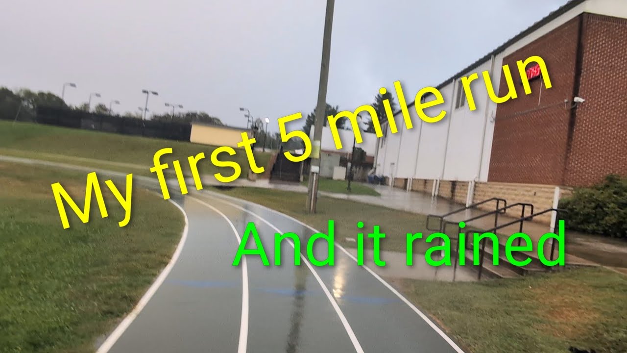 gitBritt's tweet card. I Ran 5 Miles for the First Time… in the Rain!