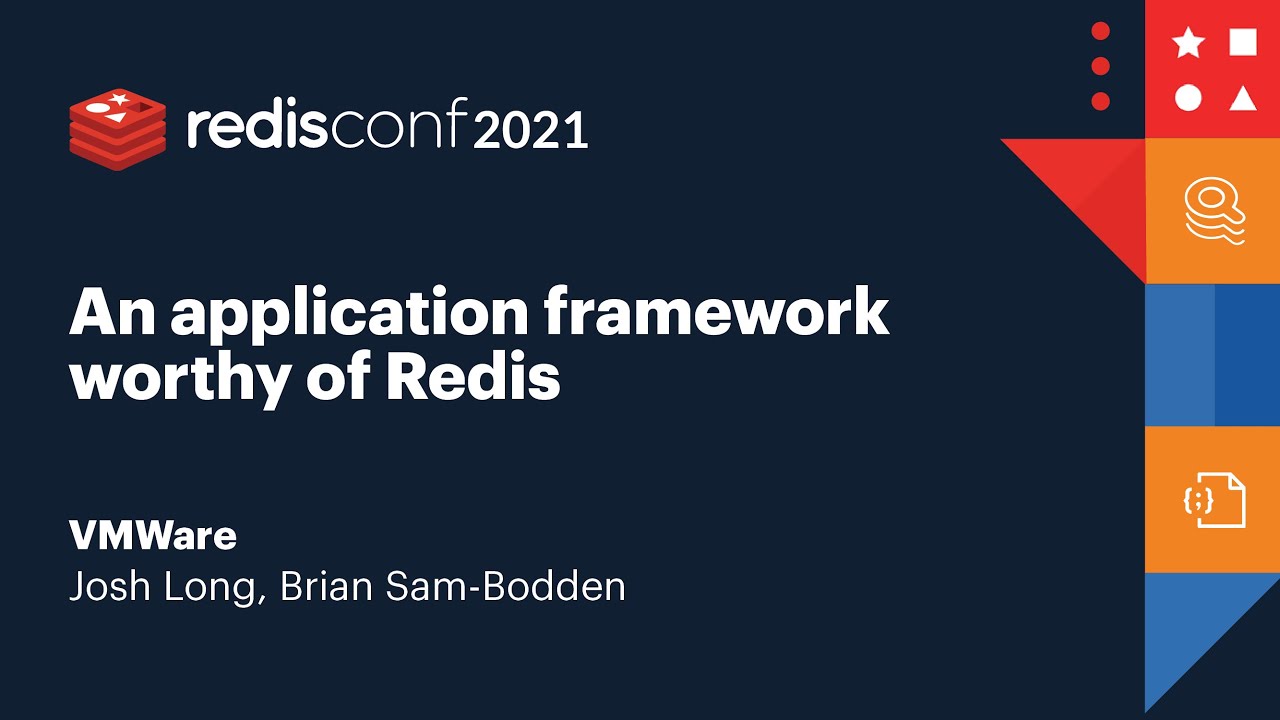 starbuxman's tweet card. RedisConf 2021: An application framework worthy of Redis, VMWare