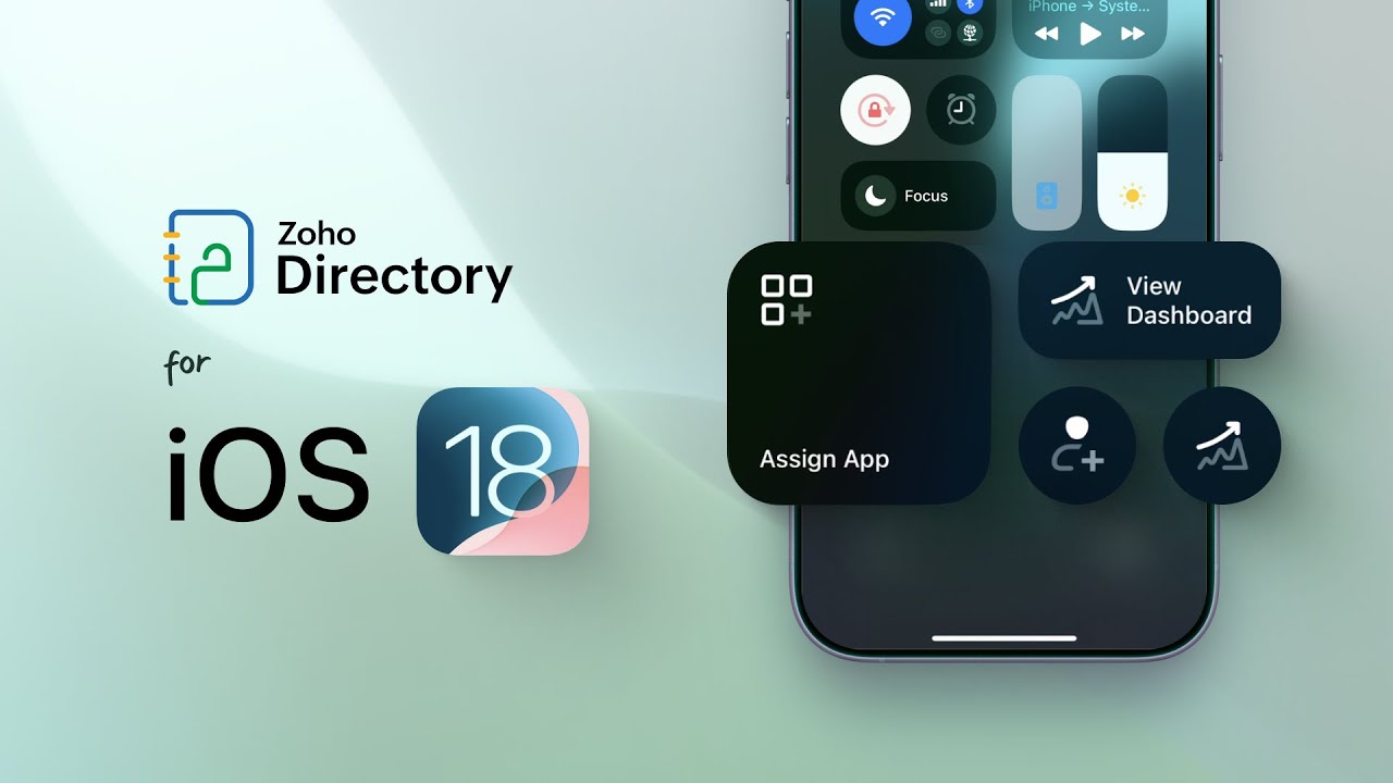 ZohoDirectory's tweet card. Zoho Directory for iOS 18 | Control center widgets for your IT Admins