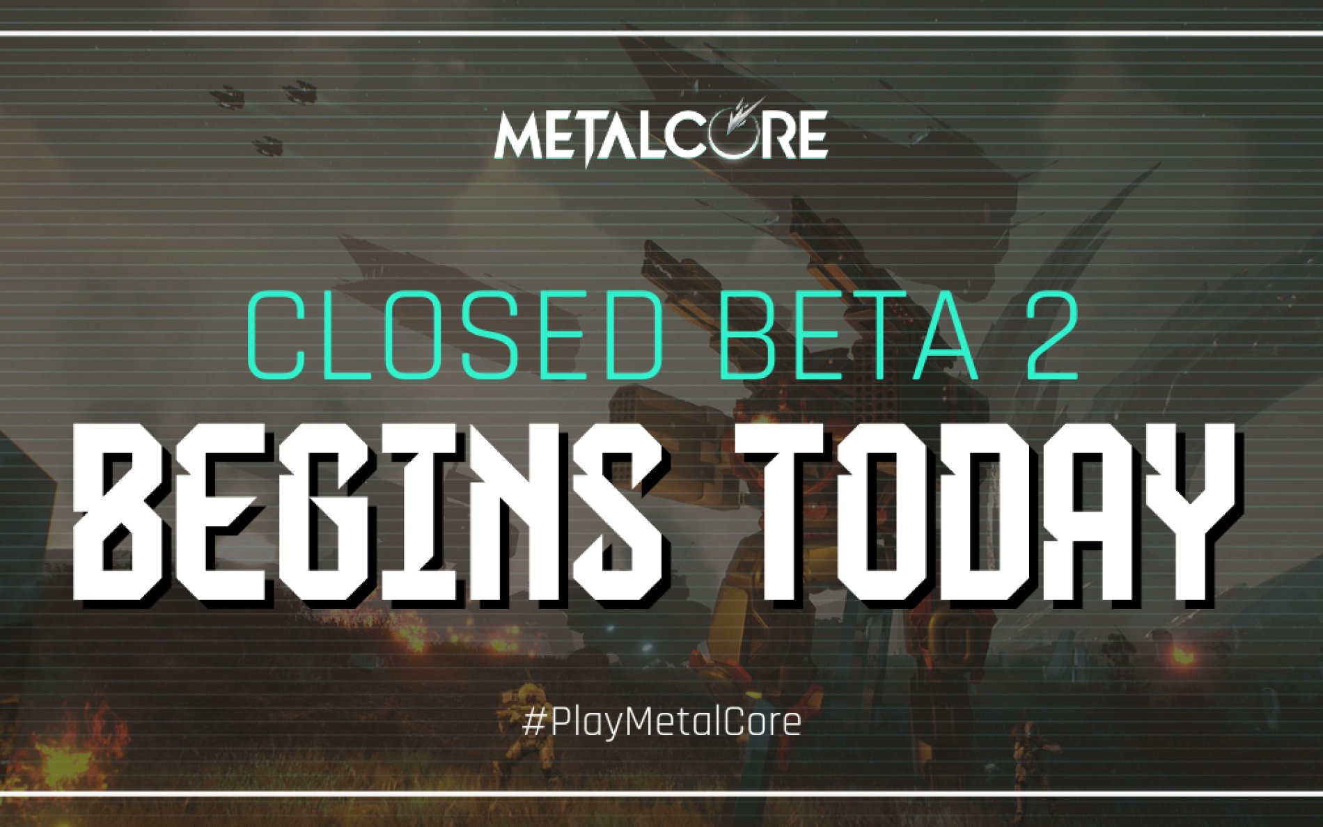 playmetalcore's tweet card. The second phase of theClosed Beta starts April 9. If you thought that the Closed Beta 1 was thrilling? LOCK and LOAD, because we're about to take things to a whole new level.