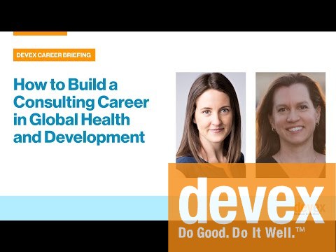 devex's tweet card. During a recent digital event, veteran development consultants Jami Johnson Darkoh and Candela Iglesias Chiesa offered expert guidance on how to break into consulting in the development sector.