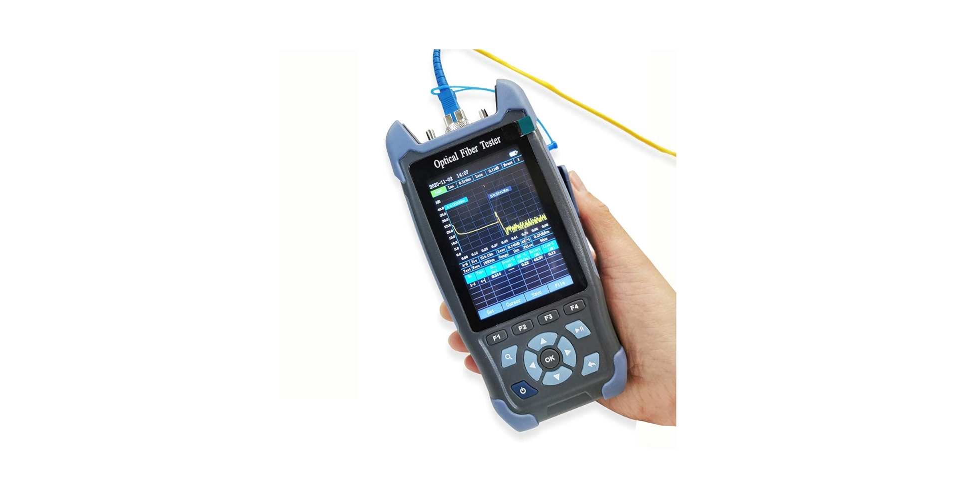 MyTechSpotTech's tweet card. Technical Specifications: Mini-Pro OTDR Wavelength: 1310nm/1550nm±20nm Fiber Type: G.652 Dynamic Range: 24dB/22dB Event Blind Zone: 3m ATT Blind Zone: 8m Test Range: 5m~60km Pulse Width: 3ns~10us...